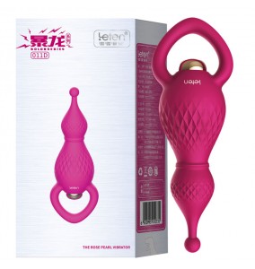 HK LETEN Prague Love The Rose Pearl Anal Butt Plug Vibrator 